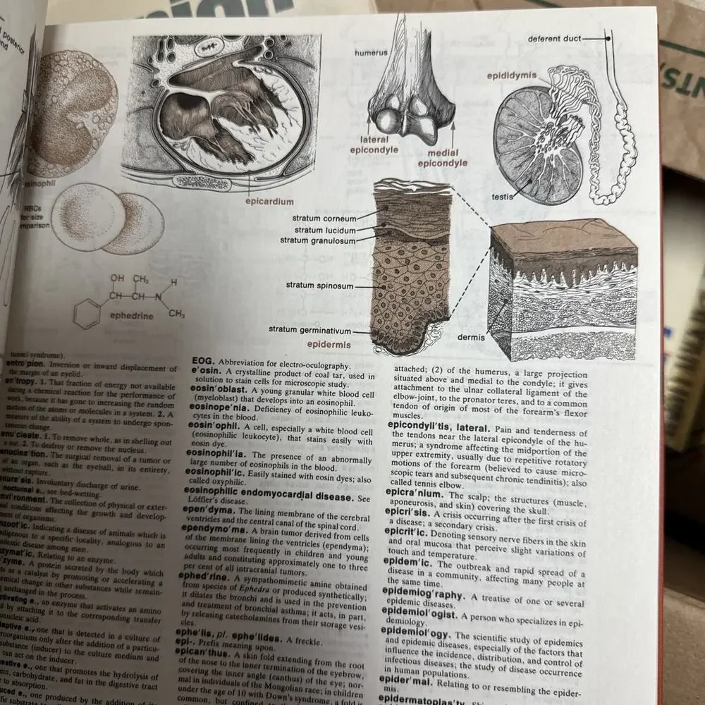 Melloni's Illustrated Medical Dictionary Dox Melloni‎ Eisne 1979 Hardcover Book